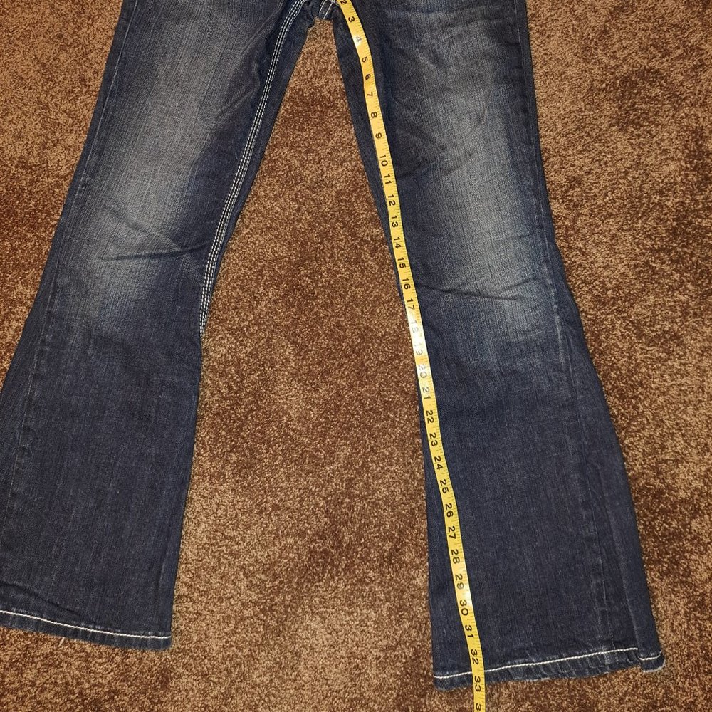 Vigoss Collection Embroidered Flare Leg Jeans size 5 - Picture 11 of 12